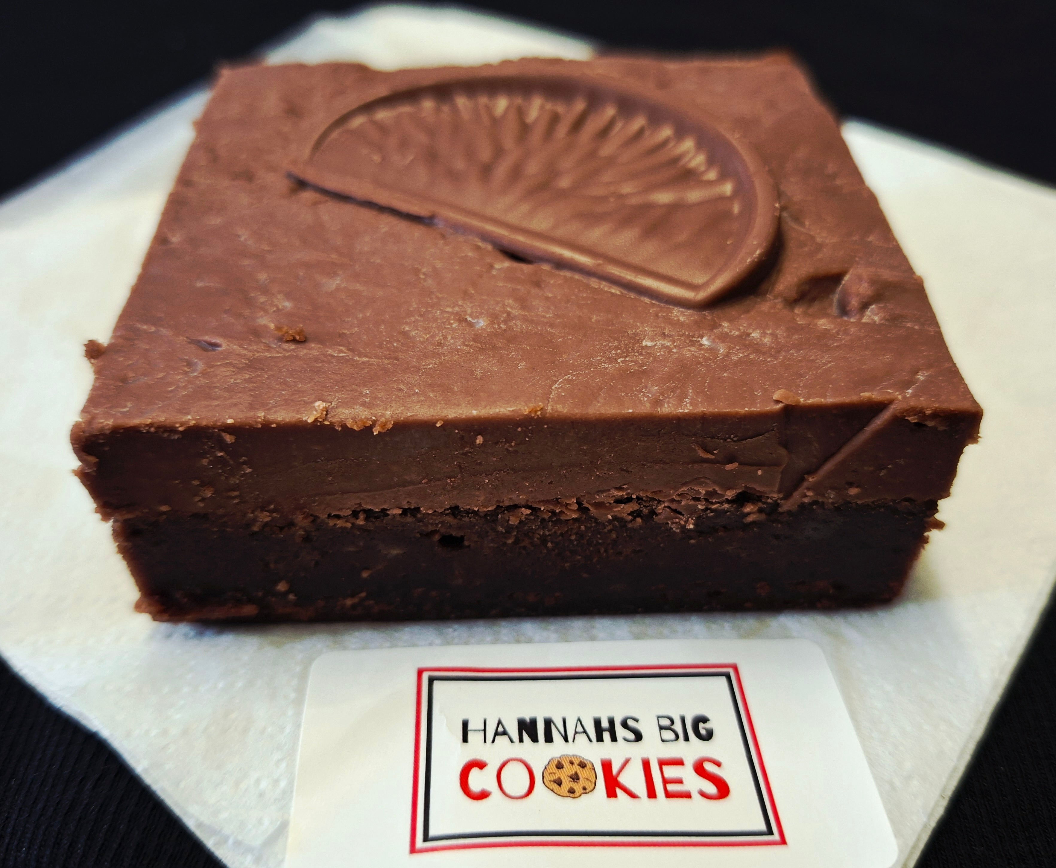 Terry's chocolate orange fudge topped brownie